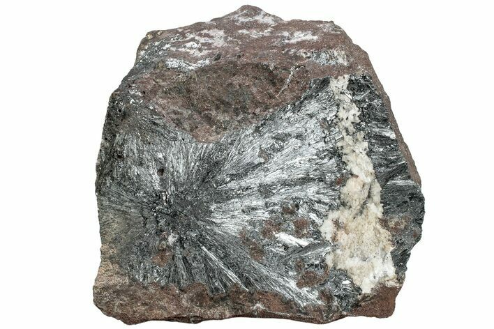 Metallic, Needle-Like Pyrolusite Crystals - Morocco #220646